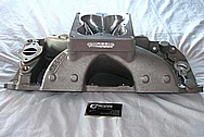 Brodix Big Block Chevy HV-2001 Aluminum Intake Manifold BEFORE Chrome-Like Metal Polishing and Buffing Services / Restoration Services 