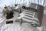 Ford Mustang 5.0L Aluminum Intake Manifold BEFORE Chrome-Like Metal Polishing and Buffing Services / Restoration Services 