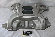 Edelbrock Performer RPM Aluminum Intake Manifold BEFORE Chrome-Like Metal Polishing and Buffing Services / Restoration Services