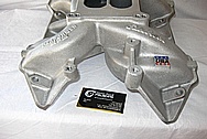 Edelbrock Performer RPM Aluminum Intake Manifold BEFORE Chrome-Like Metal Polishing and Buffing Services / Restoration Services