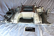 Edelbrock RPM Air Gap Aluminum Intake Manifold BEFORE Chrome-Like Metal Polishing and Buffing Services / Restoration Services