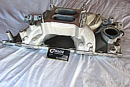 Edelbrock RPM Air Gap Aluminum Intake Manifold BEFORE Chrome-Like Metal Polishing and Buffing Services / Restoration Services