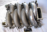Ford Mustang Bullit V8 Aluminum Intake Manifold BEFORE Chrome-Like Metal Polishing and Buffing Services
