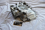 Ford Mustang Cobra Aluminum V8 Intake Manifold BEFORE Chrome-Like Metal Polishing and Buffing Services / Resoration Services