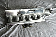 Aluminum Inline 6 Cylinder Intake Manifold BEFORE Chrome-Like Metal Polishing and Buffing Services / Resoration Services