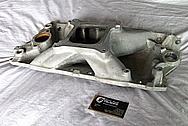 Rough Cast Aluminum V8 Intake Manifold BEFORE Chrome-Like Metal Polishing and Buffing Services / Resoration Services