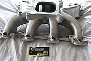 Rough Cast Aluminum V8 Intake Manifold BEFORE Chrome-Like Metal Polishing and Buffing Services / Resoration Services