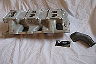 1966 Pontiac GTO Aluminum Intake Manifold BEFORE Chrome-Like Metal Polishing and Buffing Services