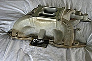 Edelbrock Performer RPM Aluminum Intake Manifold BEFORE Chrome-Like Metal Polishing and Buffing Services / Restoration Services