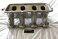 Holley EFI Aluminum Intake Manifold BEFORE Chrome-Like Metal Polishing and Buffing Services / Restoration Services