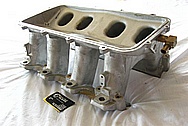 Holley EFI Aluminum Intake Manifold BEFORE Chrome-Like Metal Polishing and Buffing Services / Restoration Services