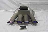 GM Aluminum Intake Manifold BEFORE Chrome-Like Metal Polishing and Buffing Services / Restoration Services