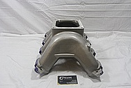 GM Aluminum Intake Manifold BEFORE Chrome-Like Metal Polishing and Buffing Services / Restoration Services