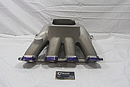 GM Aluminum Intake Manifold BEFORE Chrome-Like Metal Polishing and Buffing Services / Restoration Services