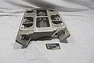 Weiand Aluminum Intake Manifold BEFORE Chrome-Like Metal Polishing and Buffing Services / Restoration Services