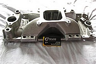 Edelbrock Victor Aluminum Intake Manifold BEFORE Chrome-Like Metal Polishing and Buffing Services / Restoration Services