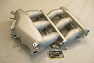 2010 Nissan Skyline GTR Aluminum Intake Manifold BEFORE Chrome-Like Metal Polishing and Buffing Services