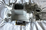 Edelbrock Aluminum V8 Engine Intake Manifold BEFORE Chrome-Like Metal Polishing and Buffing Services