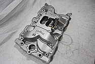 Edelbrock Aluminum V8 Intake Manifold BEFORE Chrome-Like Metal Polishing and Buffing Services / Restoration Services 