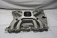 Rough Cast Aluminum V8 Intake Manifold BEFORE Chrome-Like Metal Polishing and Buffing Services / Restoration Services 