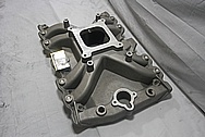 Rough Cast Aluminum V8 Intake Manifold BEFORE Chrome-Like Metal Polishing and Buffing Services / Restoration Services 