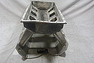 Rough Cast Aluminum V8 815 Cubic Inch Ford Sheet Metal Intake Manifold BEFORE Chrome-Like Metal Polishing and Buffing Services / Restoration Services