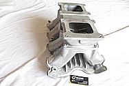 Aluminum Tunnel Ram Intake Manifold BEFORE Chrome-Like Metal Polishing and Buffing Services