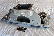 Brodix Aluminum Intake Manifold BEFORE Chrome-Like Metal Polishing and Buffing Services / Restoration Services