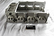 V8 Engine Aluminum Blower Intake Manifold BEFORE Chrome-Like Metal Polishing and Buffing Services / Restoration Services