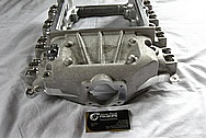 V8 Engine Aluminum Blower Intake Manifold BEFORE Chrome-Like Metal Polishing and Buffing Services / Restoration Services