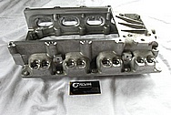 V8 Engine Aluminum Blower Intake Manifold BEFORE Chrome-Like Metal Polishing and Buffing Services / Restoration Services