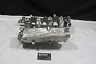 Aluminum 4 Cylinder Upper Intake Manifold BEFORE Chrome-Like Metal Polishing and Buffing Services / Restoration Services 