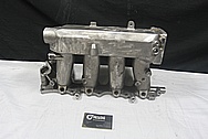Aluminum 4 Cylinder Upper Intake Manifold BEFORE Chrome-Like Metal Polishing and Buffing Services / Restoration Services 