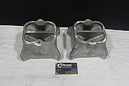 Weiand Aluminum Tunnel Ram Intake Manifold BEFORE Chrome-Like Metal Polishing and Buffing Services / Restoration Services 