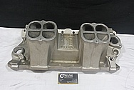 Weiand Aluminum Tunnel Ram Intake Manifold BEFORE Chrome-Like Metal Polishing and Buffing Services / Restoration Services 