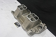 Weiand Aluminum Tunnel Ram Intake Manifold BEFORE Chrome-Like Metal Polishing and Buffing Services / Restoration Services 