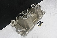 Weiand Aluminum Tunnel Ram Intake Manifold BEFORE Chrome-Like Metal Polishing and Buffing Services / Restoration Services 