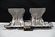 Weiand Aluminum Intake Manifold BEFORE Chrome-Like Metal Polishing and Buffing Services / Restoration Services 