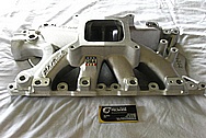 Aluminum V8 Engine Intake Manifold BEFORE Chrome-Like Metal Polishing and Buffing Services / Restoration Services 