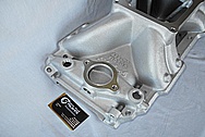 Edelbrock Vicotor Aluminum Intake Manifold BEFORE Chrome-Like Metal Polishing and Buffing Services / Restoration Services 