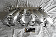 Aluminum 6 Cylinder Intake Manifold BEFORE Chrome-Like Metal Polishing and Buffing Services / Restoration Services 