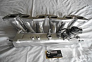 Aluminum 6 Cylinder Intake Manifold BEFORE Chrome-Like Metal Polishing and Buffing Services / Restoration Services 
