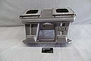 Indy Performance Aluminum Intake Manifold BEFORE Chrome-Like Metal Polishing and Buffing Services / Restoration Services 