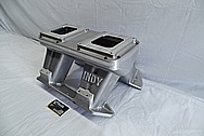 Indy Performance Aluminum Intake Manifold BEFORE Chrome-Like Metal Polishing and Buffing Services / Restoration Services 