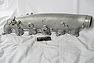 1991 Nissan Skyline GTR Aluminum Intake Manifold BEFORE Chrome-Like Metal Polishing and Buffing Services