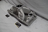 Chevrolet Aluminum V8 Engine Intake Manifold BEFORE Chrome-Like Metal Polishing and Buffing Services / Restoration Services
