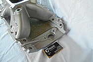 Chevrolet Aluminum V8 Engine Intake Manifold BEFORE Chrome-Like Metal Polishing and Buffing Services / Restoration Services