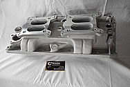 Aluminum V8 Engine Intake Manifold BEFORE Chrome-Like Metal Polishing and Buffing Services / Restoration Services
