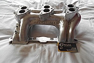 Aluminum V8 Engine Intake Manifold BEFORE Chrome-Like Metal Polishing and Buffing Services / Restoration Services