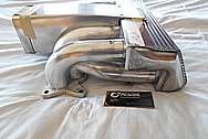 Ford Mustang Aluminum V8 Engine Intake Manifold BEFORE Chrome-Like Metal Polishing and Buffing Services / Restoration Services Plus Custom Painting Services 